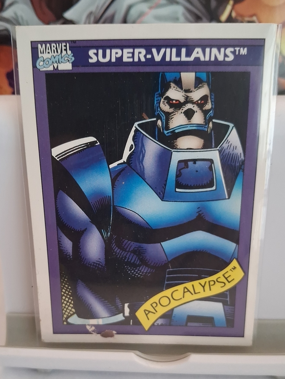 Marvel Apocalypse Trading Card — Purple & Blue